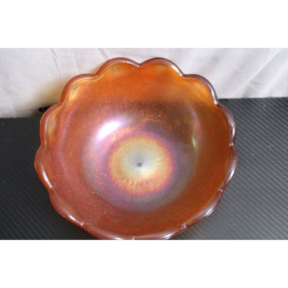 Beautiful Carnival Glass With Unique Textures - Picture 4 of 7